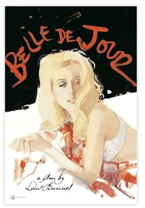Belle De Jour Vintage-Filmposter auf Leinwand, Schlafzimmer, Dekoration, Sport, Landschaft, Büro, Raumdekoration, Geschenk, ungerahmt, 30 x 45 cm