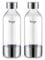 Sage - The InFizz Bottles 1L - Flasche kompatibel mit dem InFizz Fusion Home Wassersprudler - 2er Pack, Gebürsteter Edelstahl