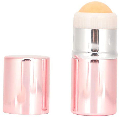 Verdant Touch Oil Control Roller Oil Absorbing Face Roller, Aluminiumlegierung Shell Vulkanöl Control Roller für Hautpflege, Rosa
