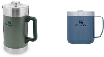 STANLEY Classic Stay Hot French Press Kaffeepresse & Classic Legendary Camp Mug Thermobecher 354 ml