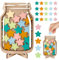 belohnungsglas kinder magnetisch, gewöhnliches belohnungsglas, Belohnungsglas mit Sternen für Kinder, Personalisierte Sterne Belohnungsglas, Klassenzimmer-Belohnungsglas für Kinder, reward jar stars