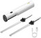 Electri c Carving Knif e for Meat Cordless K nifes Carving for Meat and Turkey Cordless Rechargeable for Meat Slicing Bread with 2 Stainless Steel Ergonomic Handle Plus Low Vibration (White, 25.5x.3)
