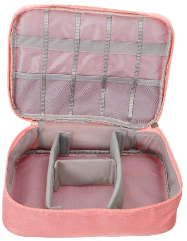 KICHOUSE Tragbare und Stoßfeste Diabetes Tasche aus Oxford Stoff mit Reißverschluss Praktischer Organizer für Blutzuckermessgerät und Zubehör für Zuhause und Reisen