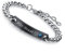 Flongo Partnerarmbänder BFF Ketten Freundschaftsarmbänder, Edelstahl Armband Armreif Armkette Rose Gold Schwarz Silber Zirkonia Panzerkette Kette His Beauty & Her Beast Gravur Herren