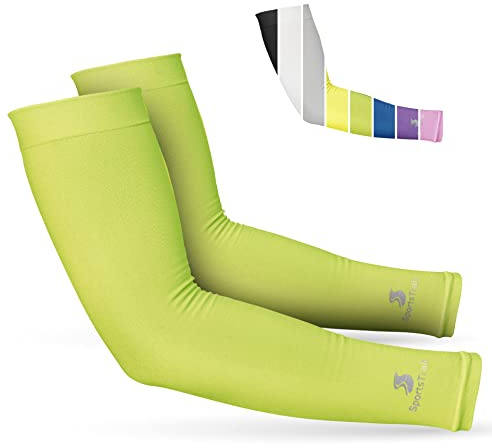 SportsTrail Cooling Arm Sleeves for Men & Women – Breathable, Moisture-Wicking, Sun Protection for Sports, Basketball, Football, Running, Golf, Cycling, Volleyball Arm Sleeves for Women, Men & Youth