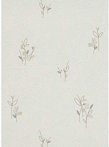 Erismann Tapete | Kollektion Batihouse | 9716-11 | Papiertapete | Muster/Motive | 0.53 x 10.05 m | Weiß | Wohnzimmer | Flur | Büro | Küche | Wohnräume