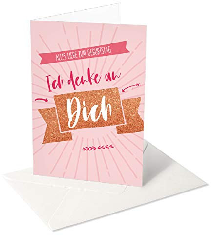 Chica Chica / Grußkarte / Glückwunschkarte zum Geburtstag / Ich denke an dich