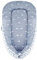 SONARIN Babynest babynestchen 100% Baumwolle,multifunktionales Kuschelnest für Babys,hypoallergen, mit Kissen, tragbar,Nestchen Reisebett für Babys und Säuglinge(Crown-Grau)