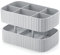Guzzini Drain & Safe Cutlery Drainer, 100% Post Consumer Recycled Plastic, Matt Grey, 17x10xh11 cm