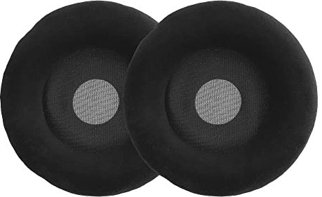 kwmobile 2x Earpad Compatible with AKG K701 - Replacement Velour Earpad Cushion for Headphones - Black