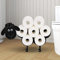 Toilettenpapierhalter mit Schaf, niedlicher Metall-Wandhalterung, Toilettenpapier-Aufbewahrung für 8 Rollen, lustiges Tier, Handarbeit, Badezimmer, Geschenk, Taschentuch-Organizer Körbe