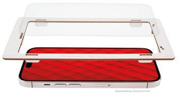 Displex Cristal blindado 2D/Clear (10H) para Xiaomi Redmi Note 12 Pro(+) 5G, marco de montaje ecológico, vidrio templado, protector de pantalla resistente a los arañazos, apto para fundas