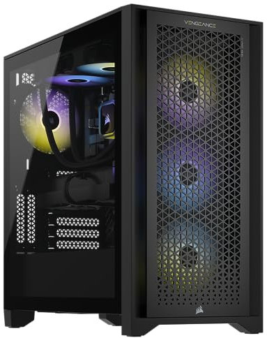 Corsair Vengeance i7400 Series Gaming PC - Liquid Cooled Intel® Core™ i9 12900K CPU - NVIDIA® GeForce RTX™ RTX 4090 GPU - 2TB M.2 SSD - 64GB Vengeance RGB DDR5 Memory - Black