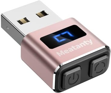 meatanty Mini Souris USB en métal indétectable avec Mode séparé et Boutons Marche/arrêt, Prend en Charge Plusieurs Pistes, sans Pilote, Plug and Play pour Garder Le PC/Ordinateur Portable éveillé