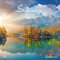 Alpha Edition - Sunny Moments 2025 Broschürenkalender, 30x30cm, Wandkalender mit Platz für Notizen und Termine, Bilder mit sonnigen Momenten, Monatsübersicht und Ferientermine DE/AT/CH