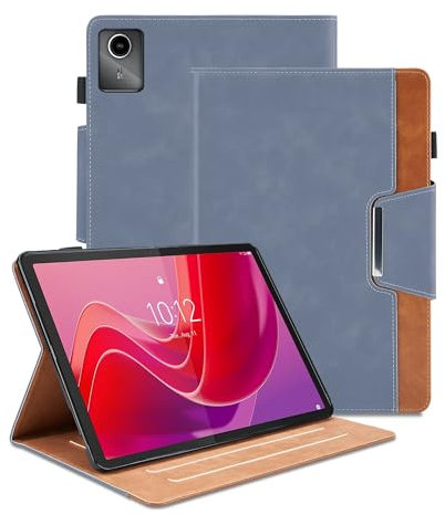 Custodia per Lenovo Tab M11 (TB-330FU/330XU) 11 Pollici Cover Protettiva in Pelle PU Tablet Case Coperchio con Auto Sonno/Veglia, Chiusura Magnetica, Multi-Angolo, Tasca - Nero
