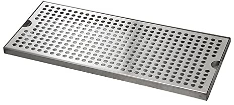 SWAYVES Tropfschale Aus Edelstahl, Tropfschalen Für Bierkegeratoren, Rechteckig Aufputz-Abtropfschale Für Bier Aus Edelstahl, Kein Abfluss/40Cm
