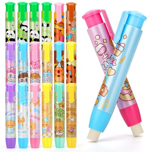 OPPZZIT Gadget Compleanno Bambini, 20 Gomme da Cancellare Matita, Pratiche Regalini Fine Festa Compleanno