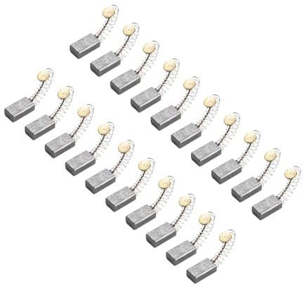 Kohlebürste, 20 Stück, Kohlebürsten, Power-Tool-Teile, 5 x 8 x 15 mm, Motor-Graphitbürsten, gefiedert, für Parkside-Winkelschleifer, Trimmer, Elektrohammer