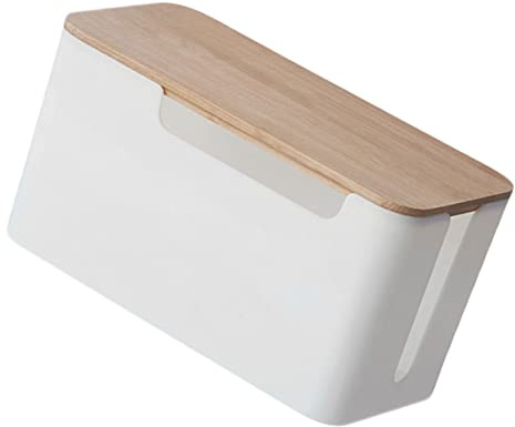 GARIOUANS Kabelbox Abs Kabelmanagement Box mit Hitzebeständigem Design und Abnehmbarem Deckel für Sichere Stromkabel Aufbewahrung im Büro und Zuhause Schützt und Haustiere