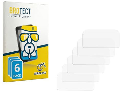 BROTECT Schutzglas für Casio Vintage Edgy CA-500 | 6 Stück Transparenter Displayschutz Made in Germany Schutzfolie Panzer Folie Glas 9H Anti-Fingerprint Einfache Montage Clear