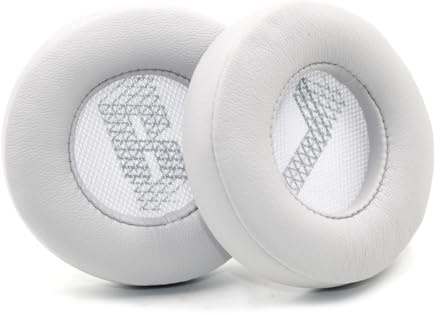 Ersatz-Ohrpolster für JBL Live 400BT/ Live 400 BT Kopfhörer, Proteinleder Schwamm Weiches Atmungsaktiv Ersatzpolster Kopfhörer-Hülle mit Schnalle (1:1,Weiß)