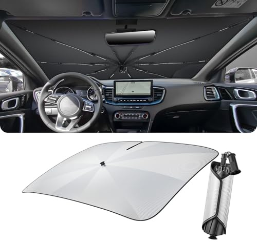 LUWU [Mejorado] Parasol Paraguas Coche Compatible con Kia Ceed Proceed XCeed SW GT 2019-2025 Parabrisas Plegable Parasol para Coche Protección UV y Calor Accesorios Ceed Proceed XCeed
