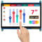 Raspberry Pi Display, ELECROW 7 Zoll Mini Monitor 1024X600 HD LCD Display Touchscreen Monitor Kompatibel mit Raspberry Pi 5/Raspberry P4/PC/Jetson Nano/Banana Pi/BB Schwarz