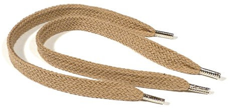 REMA 1 Paar Sneaker Schnürsenkel Beige - Flach - ca. mm Breit - von 20 cm - 300 cm (145 cm)
