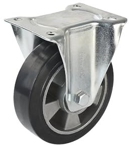 Proroll | Elastik-Vollgummi-Reifen | schwarz | Rad-Ø x Breite 160 x 50 mm | Bockrolle