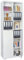 Ordnerschrank abschließbar Aktenschrank B 80,2 cm x H 214,7 cm x T 35 cm Hochschrank 2 TRG. Weiß Büromöbel - Vorratsschrank