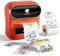 Phomemo M220 Etikettenhersteller, tragbarer Drucker, Bluetooth Thermoetikettendrucker für Barcodes, Name, Adresse für Büro Zuhause, kompatibel mit Telefonen und PC Orange