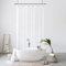 YISURE Rideau de Douche Transparent 120 x 180, Transparent Clair PEVA imperméable Rideau Douche Plastique avec aimants, Largeur 120 x Hauteur 180cm
