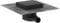 hansgrohe RainDrain Point - Siphon de douche 15 x 15 cm à carreler, Siphon de sol carrelable, Noir mat, 56249670
