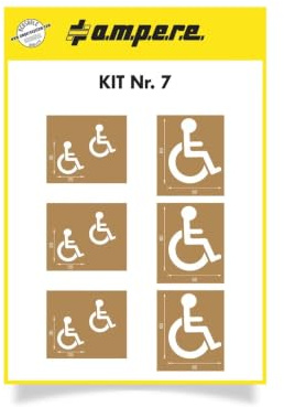 Schablonen KIT Nr. 7, Inhalt 6 Schablonen
