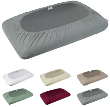 -beties- BasicSoft hochwertiger, weicher PREMIUM Kissenspannbezug ca. 40x70 cm mit Steghöhe ca. 20 cm. 3% Elasthan/97% supergekämmter Baumwolle (silber-grau)