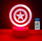 famvacor Lampada LED decorativa supereroi scudo Capitan America Telecomando 16 colori (Capitan America)