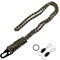 GYHWOFUL Paracord Schlüsselanhänger, Lang Schlüsselband Tarnung-55CM, Schlüsselbänder mit Metall Ring und 2 Stück Mini Abnehmbare Geflochtenes, Neck Lanyard für Ausweishalter, Schlüssel, im Freien