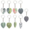 DELORIGIN 9pcs Acryl Blatt Schlüsselanhänger, Monstera Pflanze Schlüsselanhänger Hawaiian Keychains Tropische Blatt Schlüsselanhänger für Frauen Sommer Tasche Dekor Autoschlüssel St. Patrick's Day