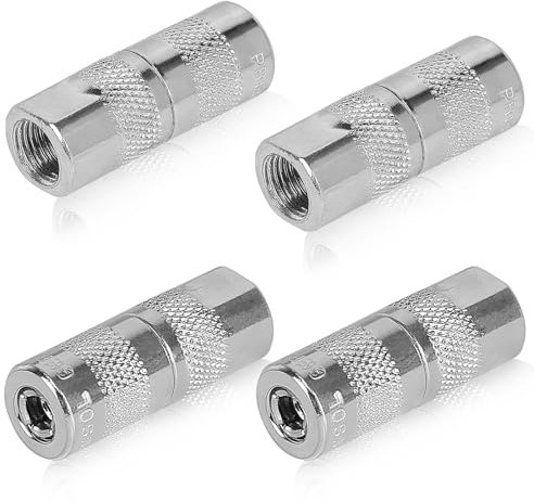 efuturetime 4 x Backen Mundstücken Hydraulik Fettpressenrohr Adapter mit 1/8 NPT