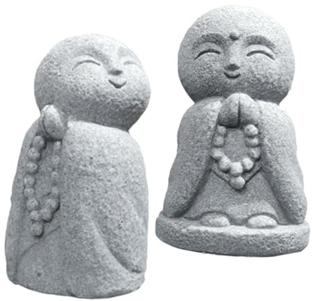 KONTONTY 2stücke Aquarium Buddha Statue Kleine Mönch Ornament Unterwasser Dekoration Für Aquarium Wasserumgebung Schmuck