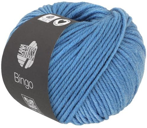 LANA GROSSA Bingo | Extrafeine Merinowolle waschmaschinenfest und filzfrei | Handstrickgarn aus 100% Schurwolle (Merino extrafein) | 50g Wolle zum Stricken & Häkeln | 80m Garn FB 771
