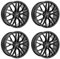 4x Carmani Felgen Alufelgen 20 Ludwig 8,0x18 ET30 5x112 black matt kompatibel mit BMW 3 5 6 7 X3 X4 Z4