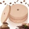 200Pcs Unbleached Coffee Filters, 9.5cm Round Natural Coffee Paper Filter with Hole, Disposable Percolator Coffee Pot Disc Filters, Camping Coffee Percolator Filters for Espresso Extraction
