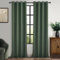 MRTREES Vorhänge Lichtundurchlässig Schlafzimmer Oliv-grün 2er Set 100% Blackout Curtain Vorhang Blickdicht Leinenoptik 260 cm Lang 140 cm Breit Stores Gardinen mit Ösen für Wohnzimmer