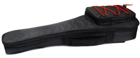 CIMAXIC 24 Gitarren-Gigbag Guitar Bag gittarentaschen Rotes Gitarrenetui Gitarrentasche Koffer für Akustikgitarre Koffer für E-Gitarre Gitarrenkoffer Black