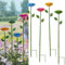 4 Stück Insektentränke 65cm Bienentränke mit Erdungsstecker Bienenschwimmende für Den Garten, Bienen Trinkbecher Metall mit Blumendesign für Gartendekoration Freien (4 Farbe)