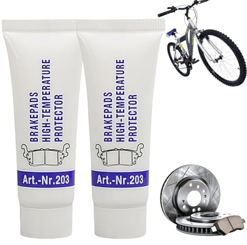 2PCS Silicone Greases,Brake Caliper Slider Pin Greases,Silicone Grease for O-Rings,Copper Grease for Brake Pads,Heat and Cold Resistance Machine Lube,Multi-Purpose,Waterproof and Durable