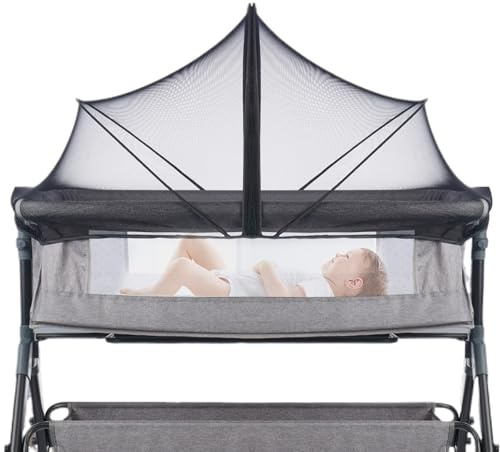 Moustiquaire Respirante Et Pliable pour Bébé, Moustiquaire Lit Bebe Housse, Lit Berceau Et Hamac Cododo pour Lits Bébé pour Berceau Hamac Cododo Voyage