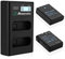 Powerextra EN-EL14 EN EL14A Battery USB Charger and 2-Pack Rechargeable Batteries Compatible with Nikon D3100 D3200 D3300 D3400 D3500 D5100 D5200 D5300 D5500 D5600 DF Coolpix P7000 P7100 P7700 P7800